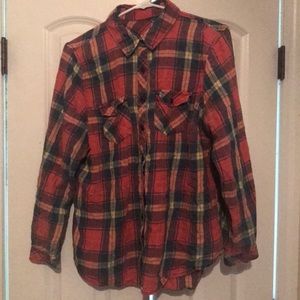 Long Sleeve Plaid Shirt